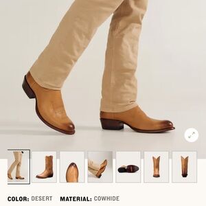 Tecovas The Cartwright Cowhide Leather Western Boots Size 9 Regular Rodeo Cowboy